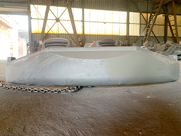 Zunhua Shengjian Fanrong Machinery Co., Ltd. completa la entrega de muestras de contrapeso de cola para las miniexcavadoras de nuevos clientes